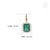 14k Yellow Gold 9.95ct Octagon Emerald and 1.25ct Diamond Halo Enhancer Pendant For Sale - Image 11 of 16