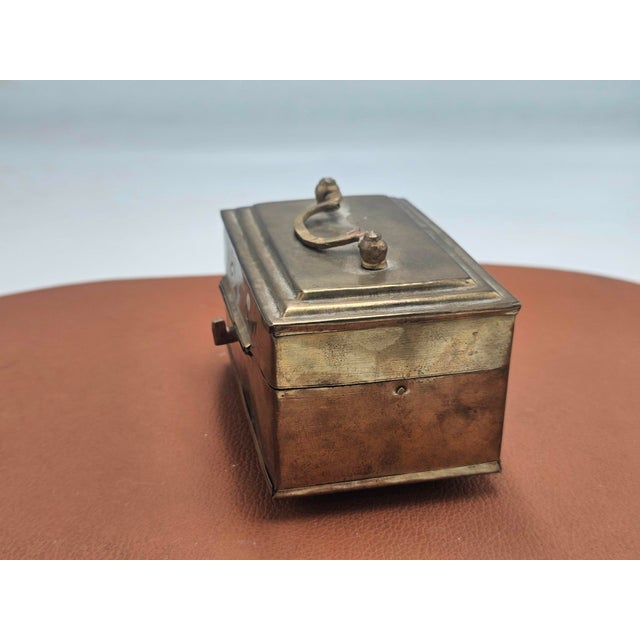 Art Deco Brass Betel Nut Box, 1920s For Sale - Image 3 of 7