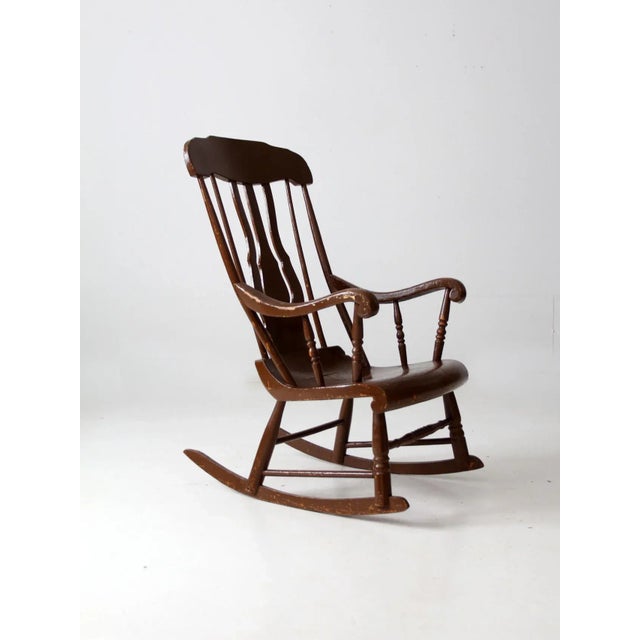Antique Wooden Rocking Chair Chairish