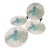 Accent Salad Plates Edie Rose Home Peacock Collection 9 1/8" Brand New - Set of 4 For Sale