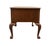 Hekman Furniture Solid Walnut Traditional Chippendale Style 58" Writing Desk W. Tooled Leather Top For Sale - Image 11 of 13