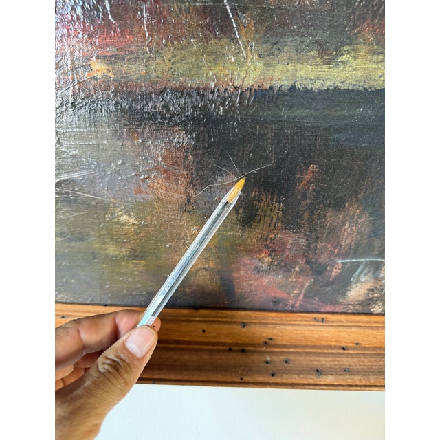 1960s Vintage Turner Still Life Oil on Canvas Painting in Wood Frame For Sale - Image 9 of 12