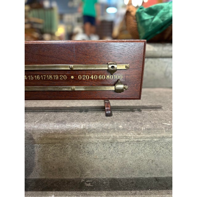 1940s English Billiard Scoreboard, 1940s For Sale - Image 5 of 8