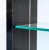 Late 20th Century Gun Metal, Stainless, Glass Etagere Shelves or Room Divider For Sale - Image 4 of 7