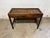 Chinoiserie Vintage Chinioiserie Style Glass Rattan Top 2 Tier Console Table Desk For Sale - Image 3 of 14