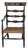 English Regency Style Crackle Finish Chinoiserie & Classical Stenciled Rush Seat Armchair For Sale