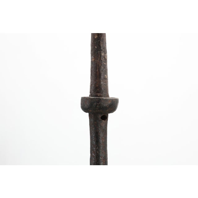 15th Century French Hand-Forged Iron Torchere For Sale - Image 4 of 11