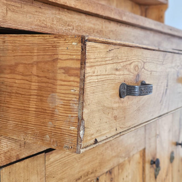 Antique English Pine Kitchen Hutch or Dresser - Circa 1890 For Sale - Image 9 of 17