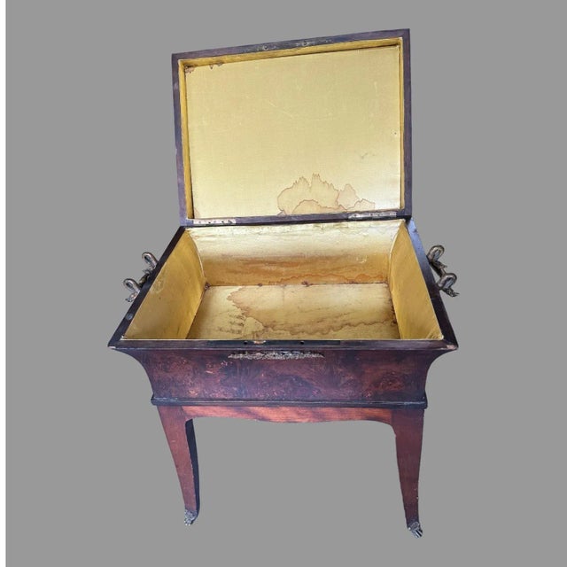 Antique French Louis XVI Olive Wood Sewing Box Jewel Chests Circa 1800 For Sale - Image 10 of 11