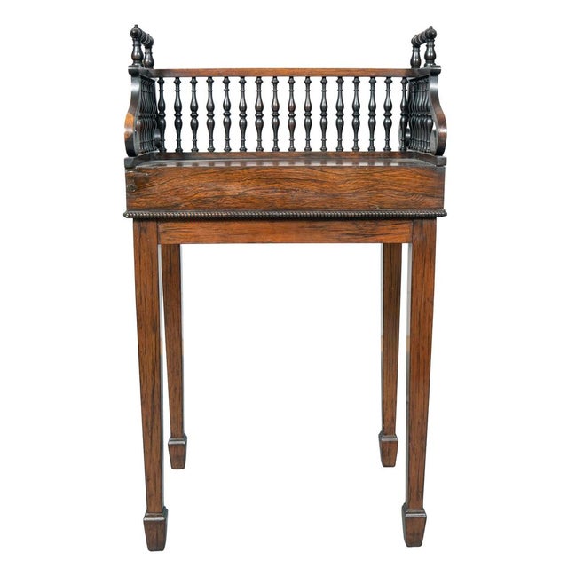 Early 19th Century George IV Rosewood Bookstand For Sale - Image 5 of 10