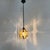 Brutalist Glass and Iron Hanging Lamp, 1970s, in Good conditions. Designed 1970 to 1979 Up to 250V (Europe/UK...