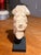 Vintage Han Dynasty Style Painted Terracotta Head Bust of Noblewomen on the Stand For Sale - Image 11 of 12