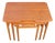 Vintage Danish Nesting Table in Teak by Kurt Østervig for Jason Møbler, 1950s, Set of 3 For Sale
