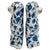 Chinoiserie Blue & White Floral Staffordshire Style Spaniel Dog Figurines - a Pair For Sale - Image 3 of 7
