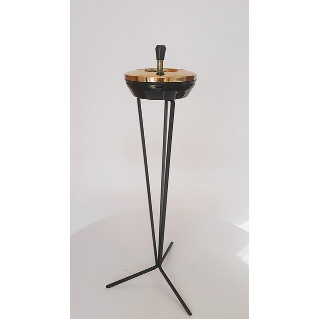 Metal Vintage Standing Ashtray from Rosenthal, 1950s For Sale - Image 7 of 7