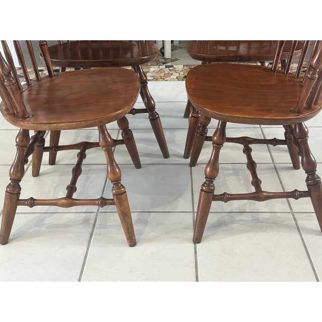 Windsor Chairs by Nichols & Stones, American, 1960, Set of 4 For Sale - Image 9 of 18
