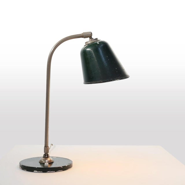 Vintage Industral Metal Desk Lamp, France, 1920s For Sale - Image 10 of 10