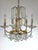 Brass and Lead Crystal Five-Light Chandelier from Schröder, 1970s, in Very Good conditions. Designed 1970 to 1979 This...