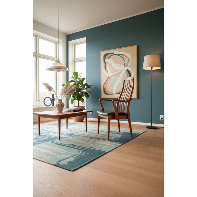 Danish Teak Armchair with Seating Comfort by Schou Andersen, 1960s For Sale - Image 6 of 12