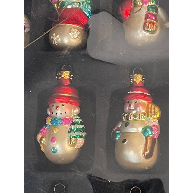 Shabby Chic 1960s Cute Mini Christmas Ornaments Figurines Set of 12 For Sale - Image 3 of 4
