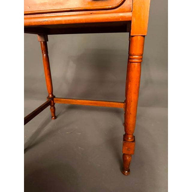 Wood American Victorian Poplar Wash Stand With Drawer & Towel Bars, Circa 1880 For Sale - Image 7 of 15