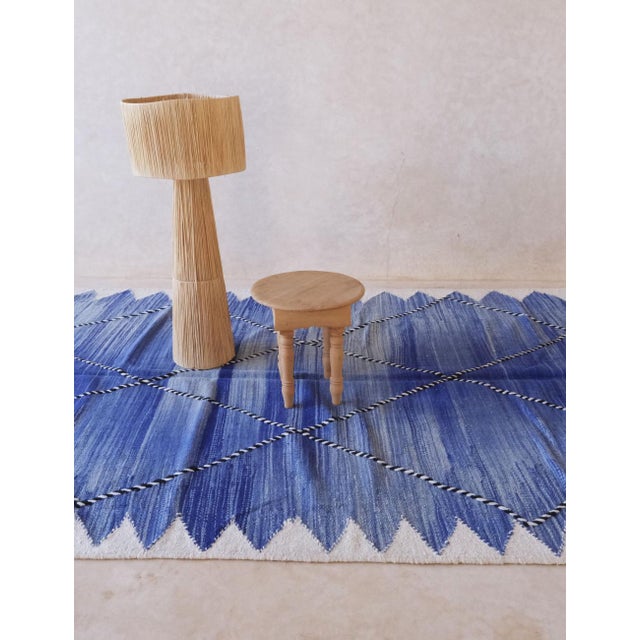 Mid-Century Modern Contemporary Moroccan Flatweave Rug - 10.9 X 6.3 Ft For Sale - Image 3 of 8