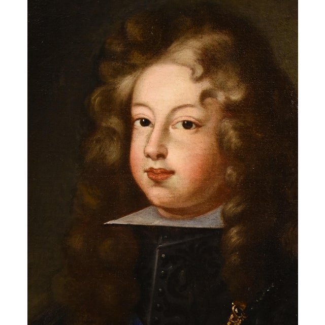 Circle of Hyacinthe Rigaud, Portrait of Philip V, King of Spain, 1699, Oil on Canvas For Sale - Image 4 of 13
