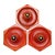 Hexagonal Wall Lamp in Red Orange Ceramic from Hustadt Germany, 1970s For Sale - Image 9 of 12