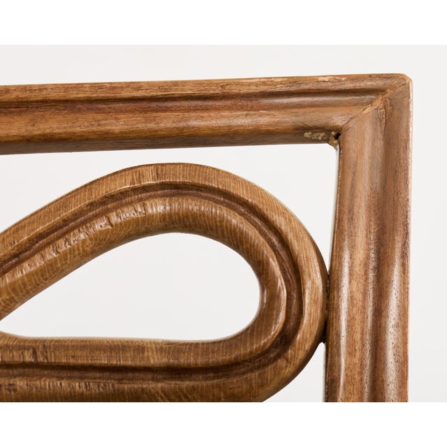 Pair of Dessin Fournir Ribbon-Back Oak Dining Armchairs For Sale - Image 14 of 18