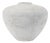 Distressed White Terra Cotta Vase 12.75"D For Sale