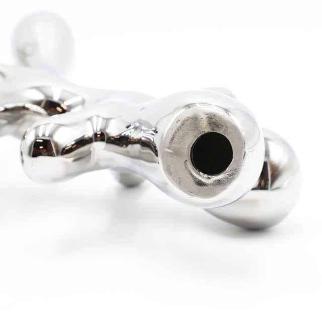 Metal 1960s Abstract Sculpture in Polished Aluminum For Sale - Image 7 of 17