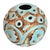 1950s Mid-Century Modern Italian Sgraffito Turquoise Ceramic Tulipiere Vase by Saca For Sale - Image 5 of 10