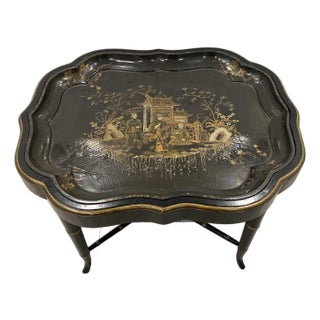 Antique Chinoisere Tray Table For Sale