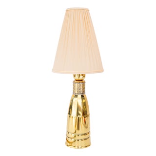 Art Deco Table Lamp with Fabric Shade, Vienna, Austria, 1920s For Sale