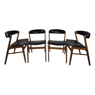 Vintage Scandinavian Dining Chairs, 1960s, Set of 4 For Sale