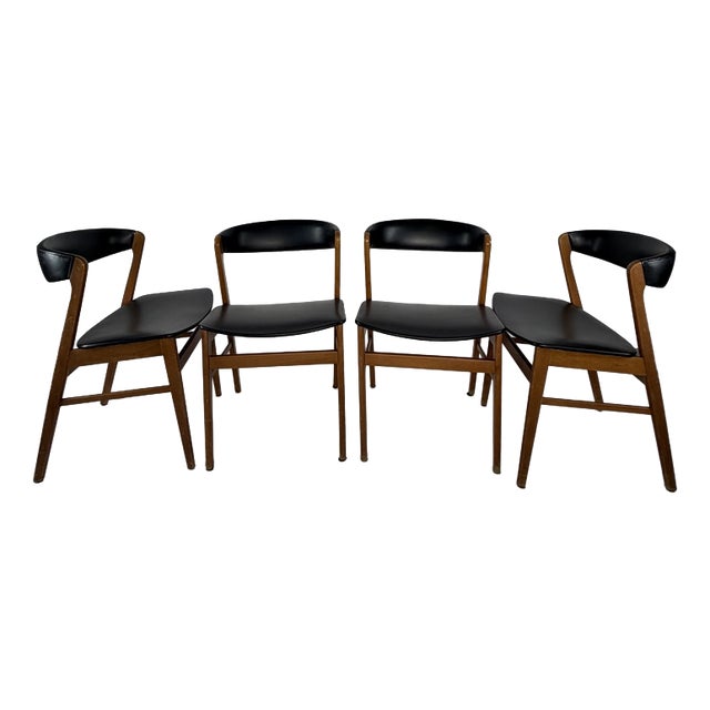Vintage Scandinavian Dining Chairs, 1960s, Set of 4 For Sale