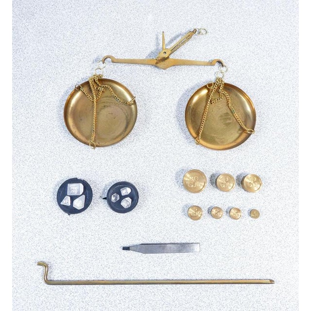 20th Century Portable Scale with Weights For Sale - Image 4 of 16