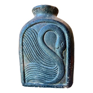 Vintage Black Swan Vessel For Sale