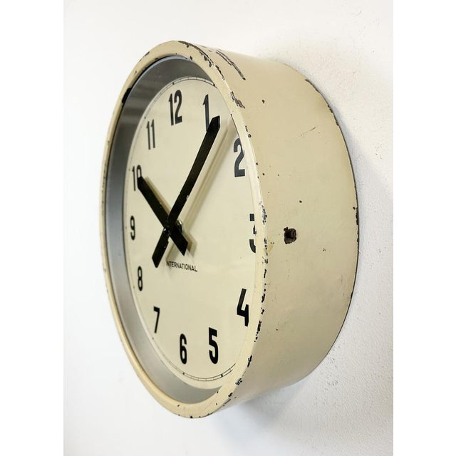【極美品】FRESH SERVICE Wall Clock Khaki Seiko-Yori-Wall-Clock-