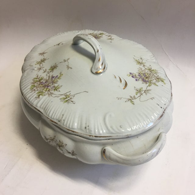 Cook & Hancock Porcelain Serving Dish & Lid Chairish