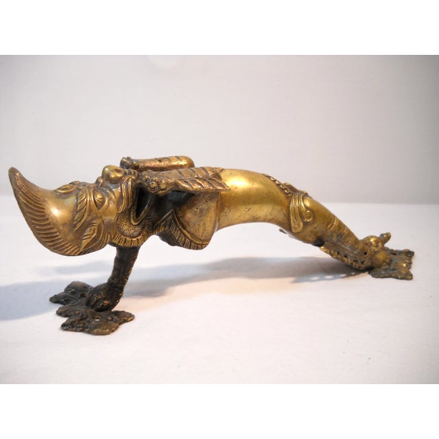 Gold Indian Deity Door Pulls - A Pair For Sale - Image 8 of 8