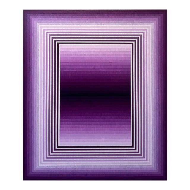 Contemporary Abstract Acrylic on Canvas "Extended Light (Cobalt Violet)" by Andy Harwood For Sale