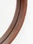 Contemporary Faux Leather Strap Framed Circular Mirror For Sale - Image 4 of 5