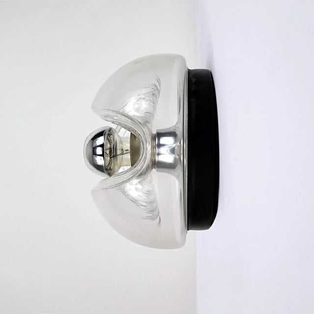 Timeless elegance for this fixture that can either be used as a sconce or a flushmount. The biomorphic design of the glass...