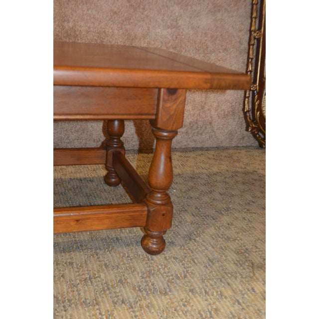 Vintage Ethan Allen Farmhouse Style Pine Large Coffee Table Chairish