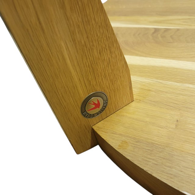 Swallows Tail Solid Oak Contemporary Coffee Table For Sale In Boston - Image 6 of 7