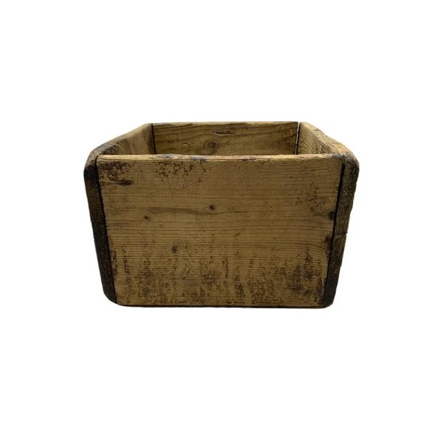 Farmhouse Antique Wooden Container For Sale - Image 3 of 5