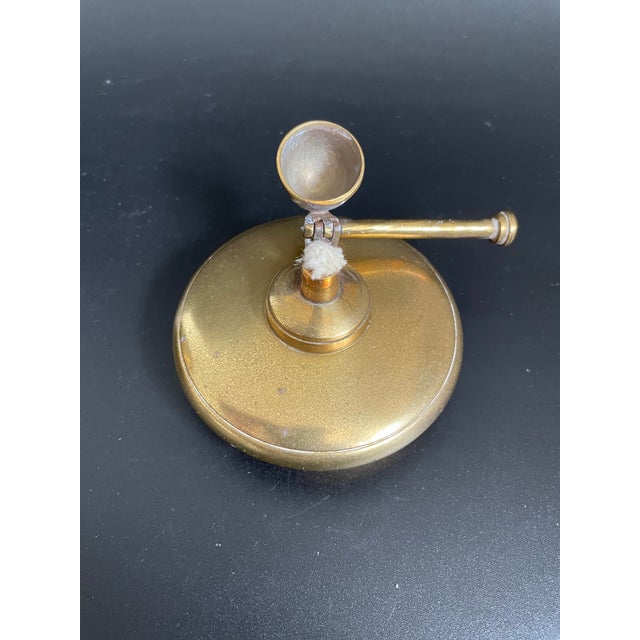 Antique Ornate Brass Tilting Teapot With Stand and Warmer For Sale - Image 13 of 15