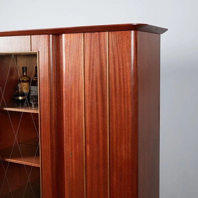 Sumptuous Mahogany Bar Cabinet For Sale In San Francisco - Image 6 of 8