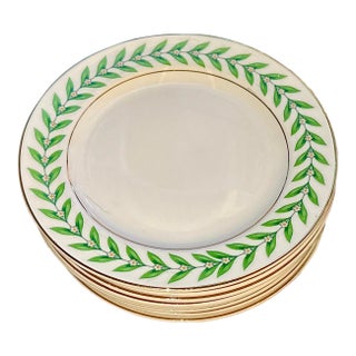 1940s Edwin Knowles Dessert Plates- Set of 8 For Sale